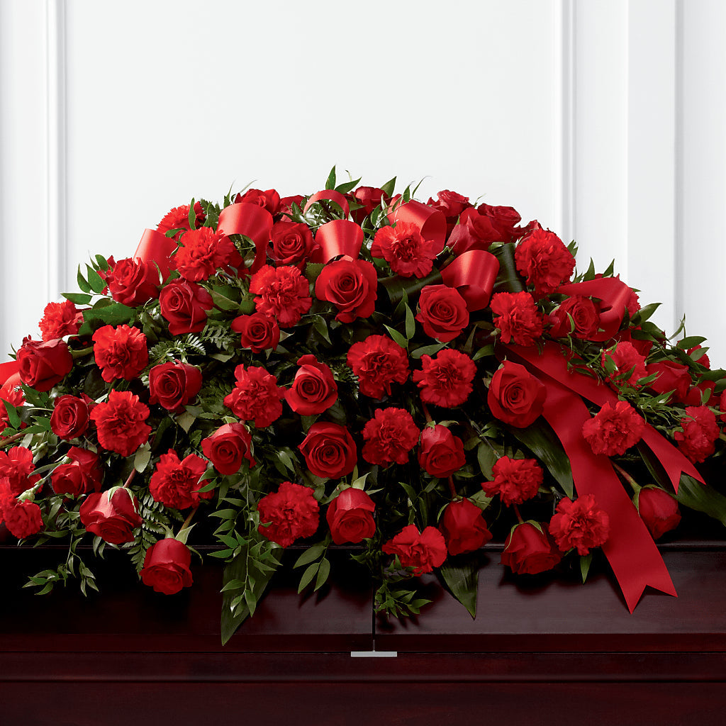 Tribute of Life Casket Spray – Joyce Florist Of Dallas Inc, Dallas TX