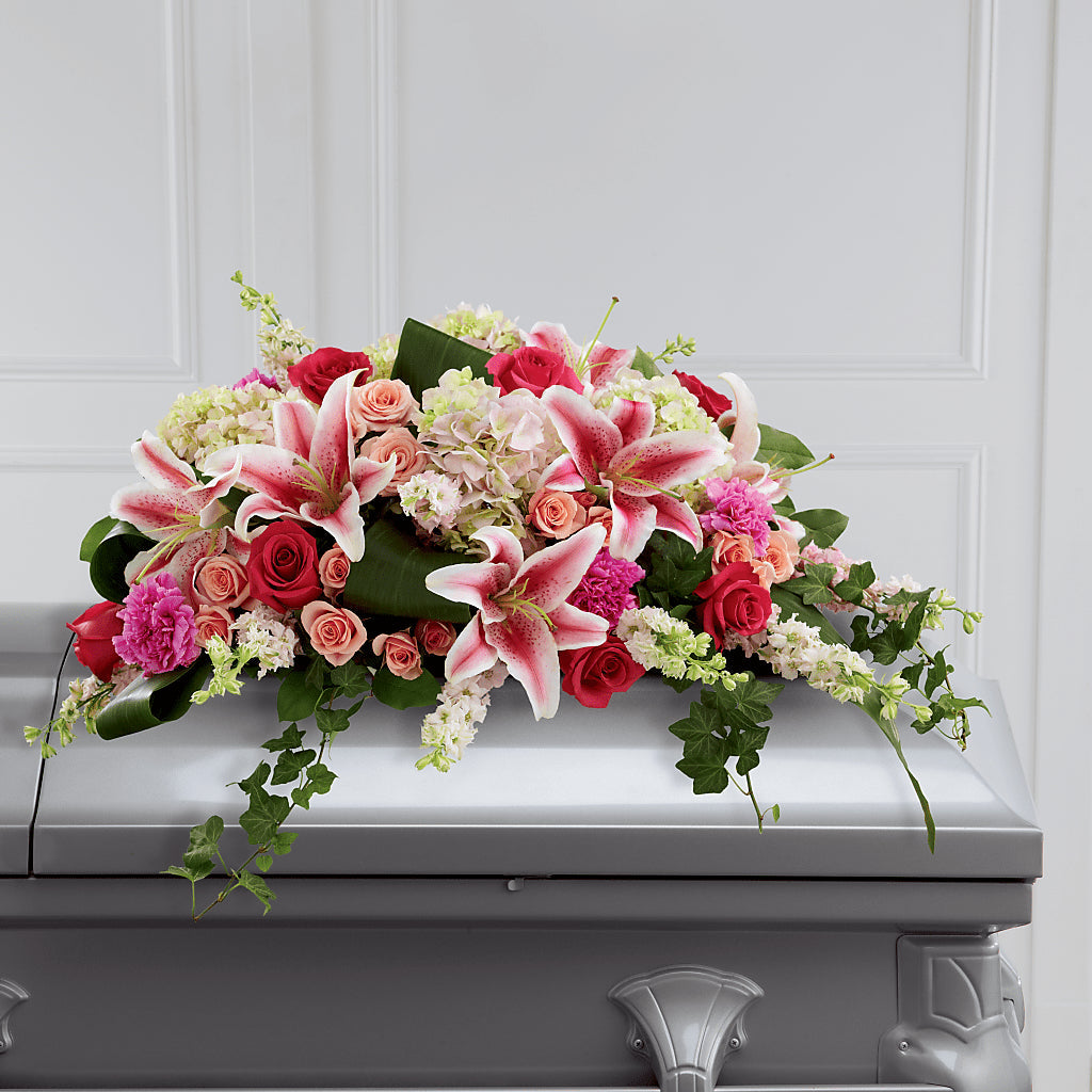 Splendid Grace Casket Spray – Joyce Florist Of Dallas Inc, Dallas TX