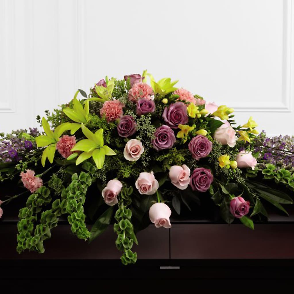 Forever Beloved Casket Spray – Joyce Florist Of Dallas Inc, Dallas TX