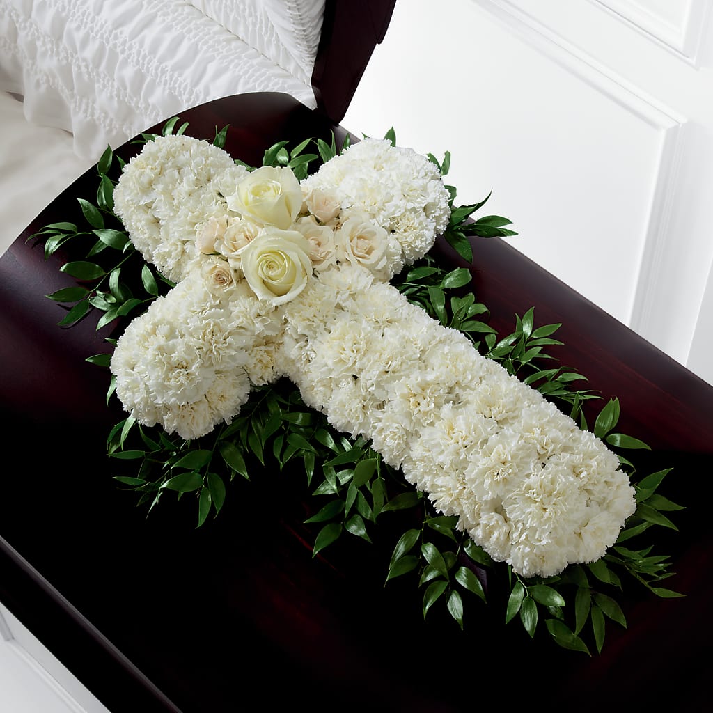 Peaceful Memories Casket Spray (Standard) – Joyce Florist Of Dallas Inc, Dallas TX