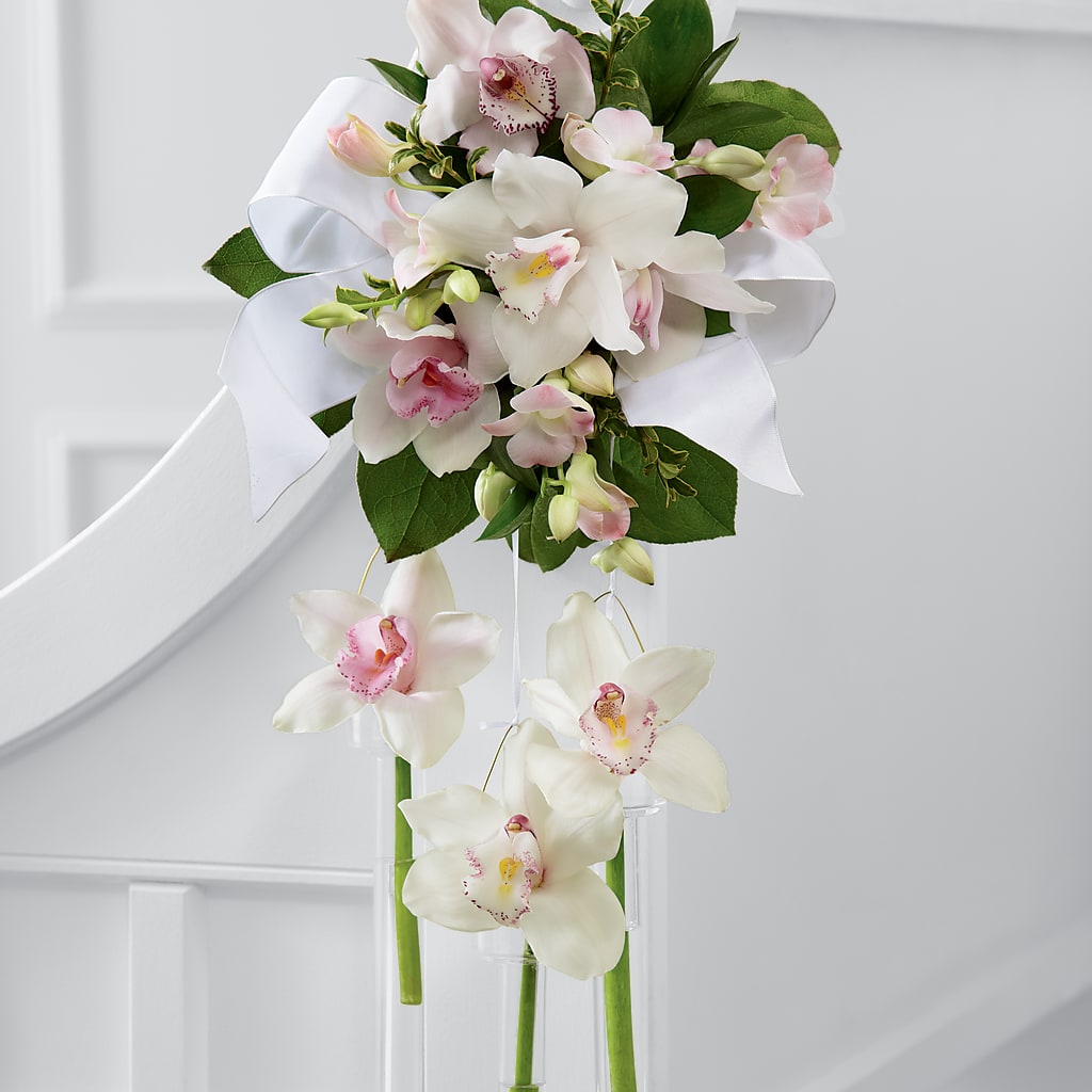 Perfect Entrance Pew Arrangement – Joyce Florist Of Dallas Inc, Dallas TX