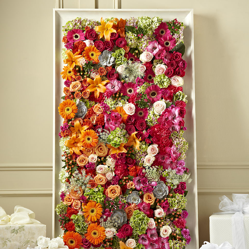 Fresh Picked Floral Wall – Joyce Florist Of Dallas Inc, Dallas TX