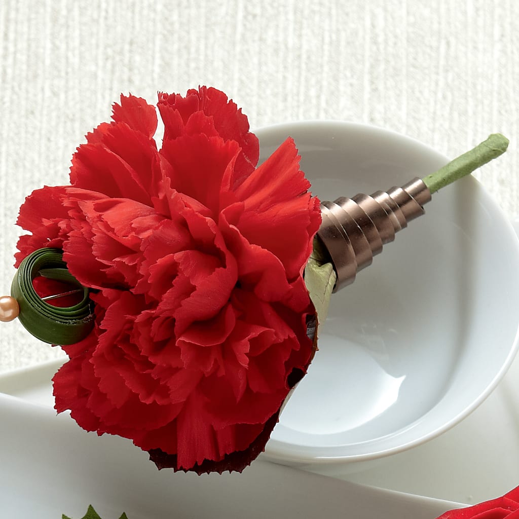 Red Carnation Boutonniere – Joyce Florist Of Dallas Inc, Dallas TX