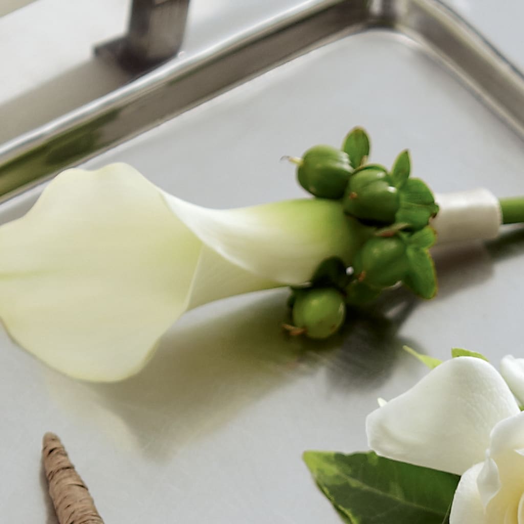 White Calla Boutonniere – Joyce Florist Of Dallas Inc, Dallas TX