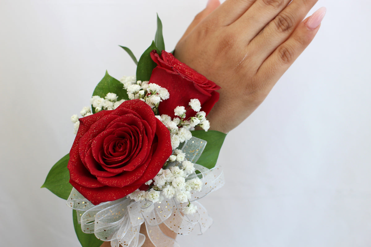 Classic 2 Rose Wrist Corsage – Joyce Florist Of Dallas Inc, Dallas TX