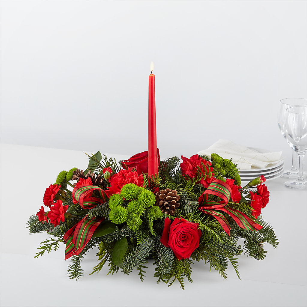 By the Candlelight Centerpiece –  Joyce Florist Of Dallas Inc, Dallas TX