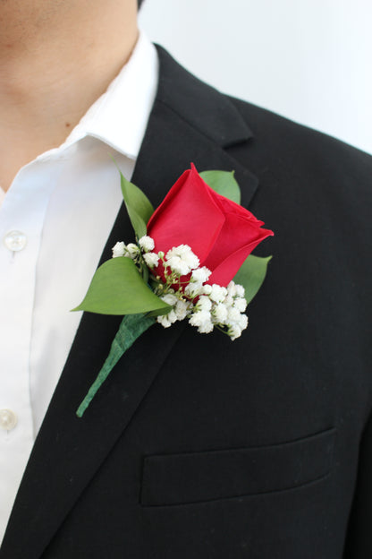 Classic Single Rose Boutonniere –  Joyce Florist Of Dallas Inc, Dallas TX