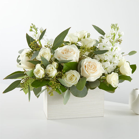 Fresh Linen Box Bouquet –  Joyce Florist Of Dallas Inc, Dallas TX