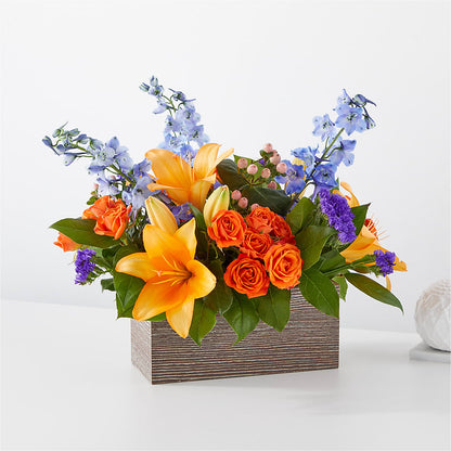 Radiant Citrus Box Bouquet –  Joyce Florist Of Dallas Inc, Dallas TX