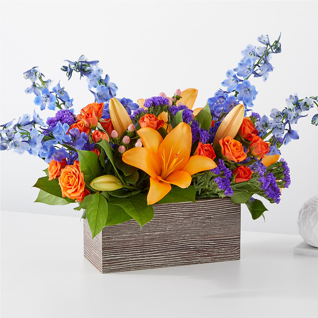 Radiant Citrus Box Bouquet –  Joyce Florist Of Dallas Inc, Dallas TX