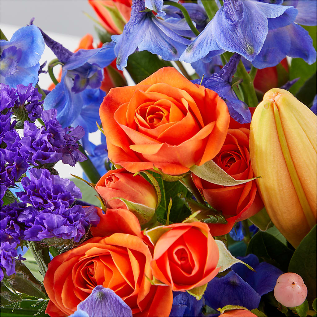 Radiant Citrus Box Bouquet –  Joyce Florist Of Dallas Inc, Dallas TX