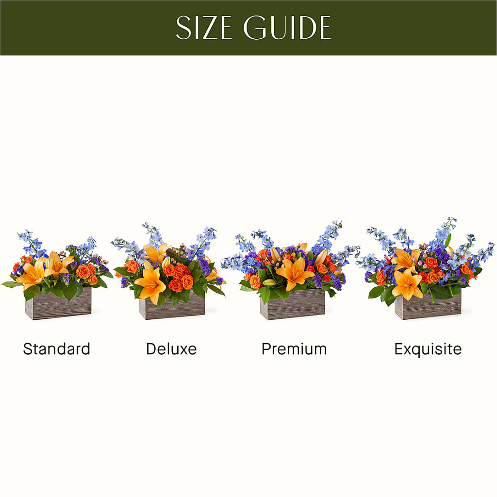 Radiant Citrus Box Bouquet –  Joyce Florist Of Dallas Inc, Dallas TX