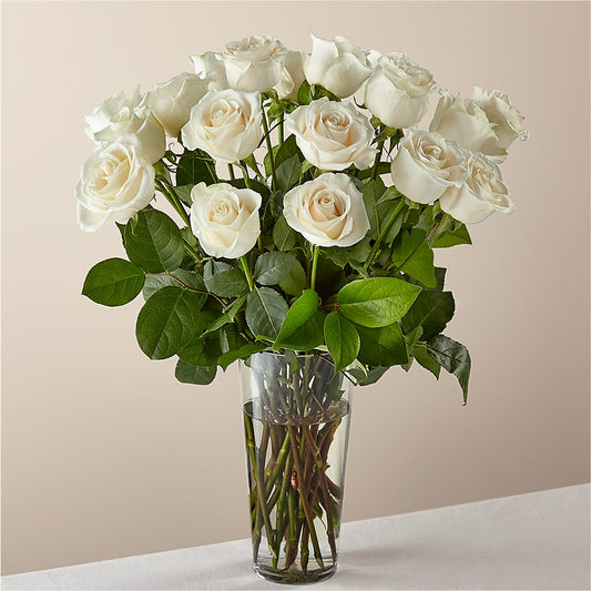 Long Stem White Rose Bouquet –  Joyce Florist Of Dallas Inc, Dallas TX