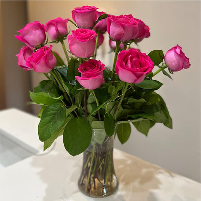 Long Stem Pink Rose Bouquet –  Joyce Florist Of Dallas Inc, Dallas TX