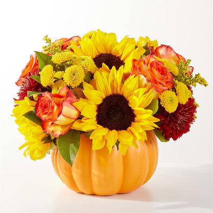 Golden Gourd Pumpkin Bouquet –  Joyce Florist Of Dallas Inc, Dallas TX