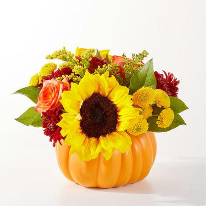 Golden Gourd Pumpkin Bouquet –  Joyce Florist Of Dallas Inc, Dallas TX