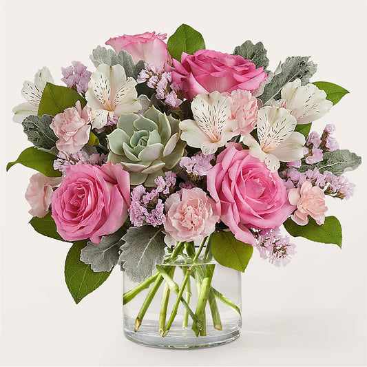 Dusty Rose Bouquet –  Joyce Florist Of Dallas Inc, Dallas TX