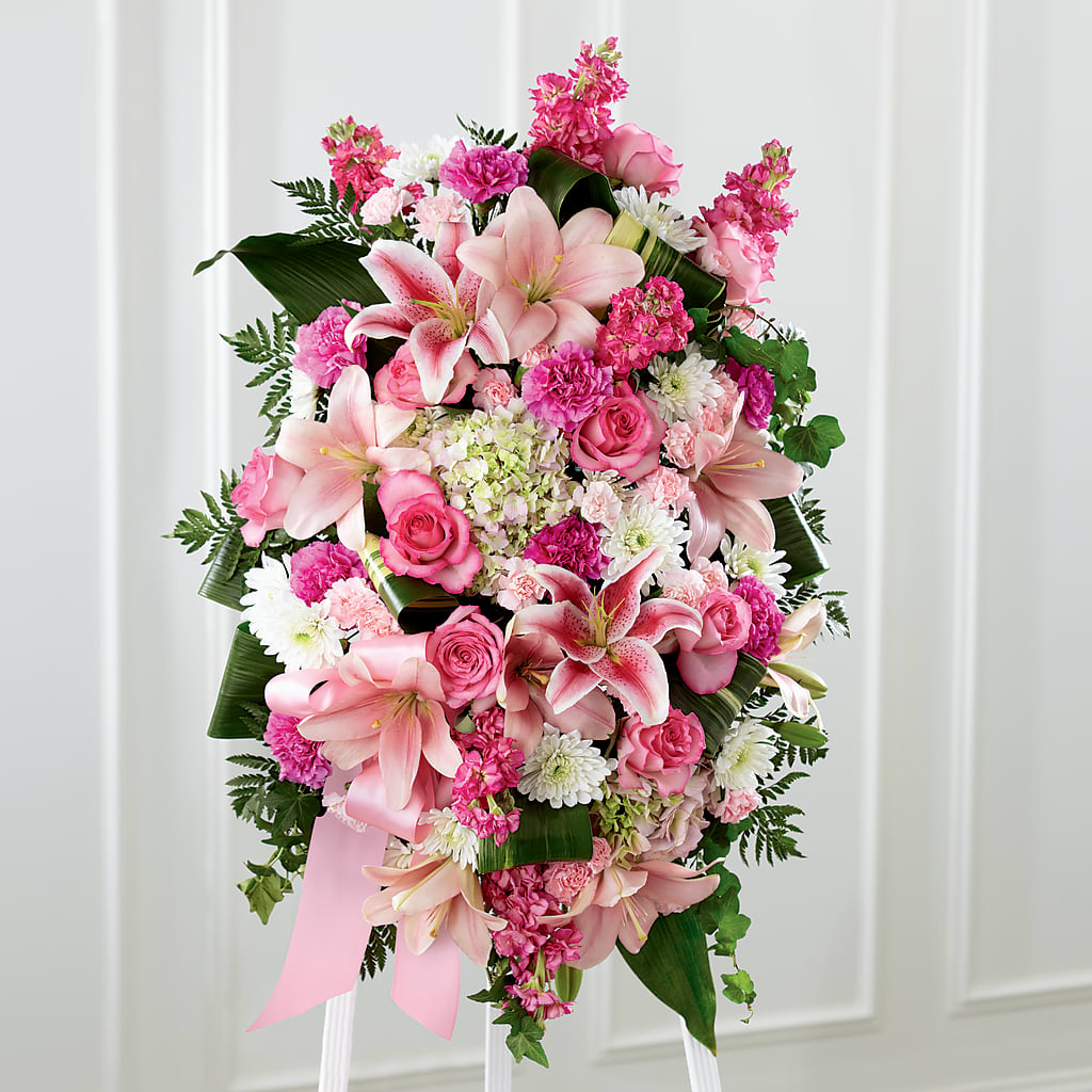 Comforting Standing Spray –  Joyce Florist Of Dallas Inc, Dallas TX