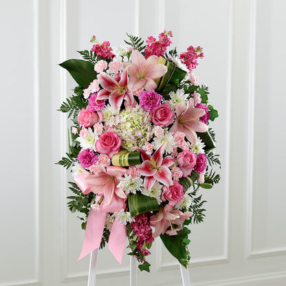 Comforting Standing Spray –  Joyce Florist Of Dallas Inc, Dallas TX