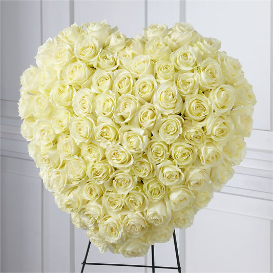 Elegant Remembrance Standing Heart –  Joyce Florist Of Dallas Inc, Dallas TX