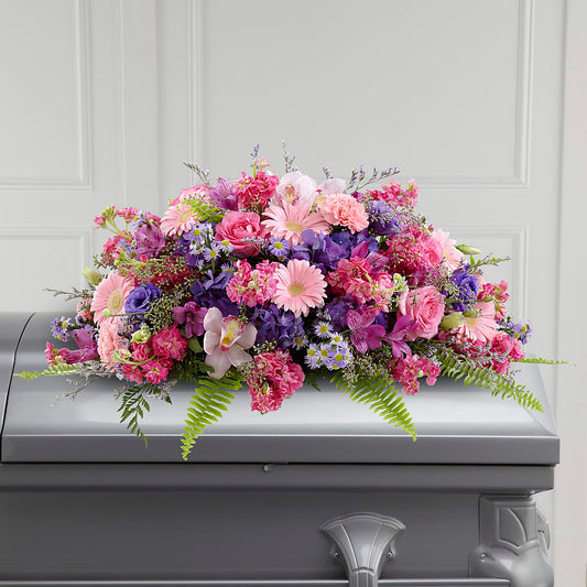 Glorious Garden Casket Spray –  Joyce Florist Of Dallas Inc, Dallas TX