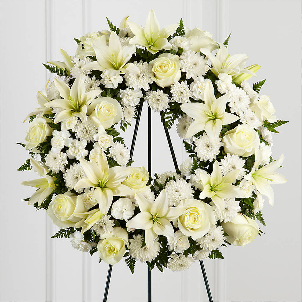 Treasured Tribute Wreath –  Joyce Florist Of Dallas Inc, Dallas TX