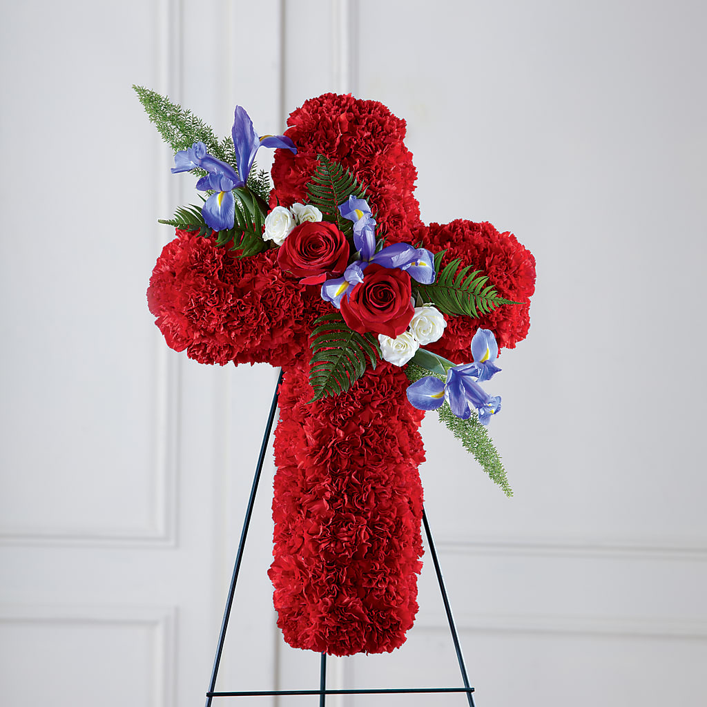 Faithful Hero Floral Cross –  Joyce Florist Of Dallas Inc, Dallas TX