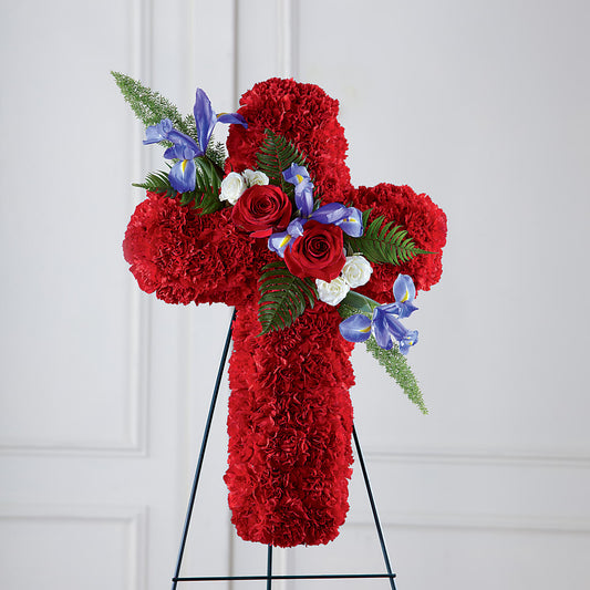 Faithful Hero Floral Cross –  Joyce Florist Of Dallas Inc, Dallas TX