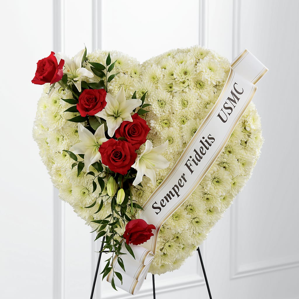 Heartfelt Hero Standing Heart –  Joyce Florist Of Dallas Inc, Dallas TX