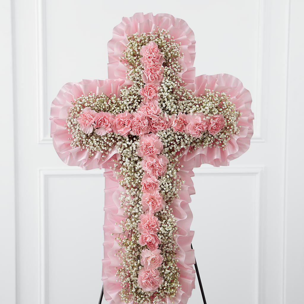 Angel's Cross Easel –  Joyce Florist Of Dallas Inc, Dallas TX