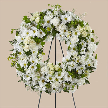 Faithful Wishes Wreath –  Joyce Florist Of Dallas Inc, Dallas TX