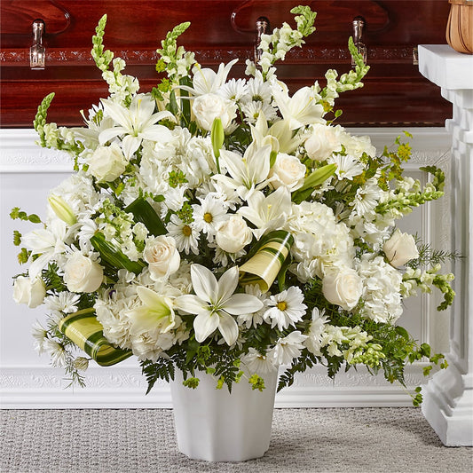 Thoughts of Tranquility Floor Basket –  Joyce Florist Of Dallas Inc, Dallas TX