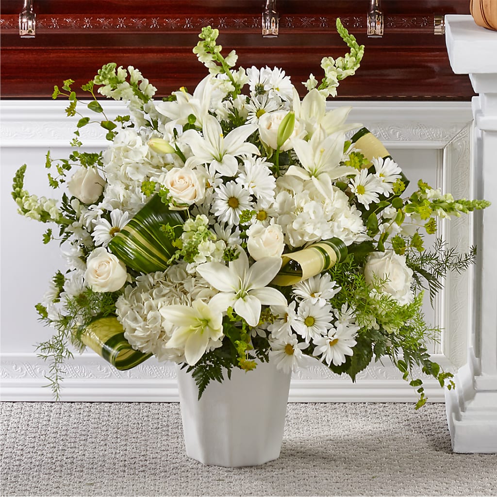 Thoughts of Tranquility Floor Basket –  Joyce Florist Of Dallas Inc, Dallas TX