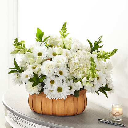 Pure Ivory Basket –  Joyce Florist Of Dallas Inc, Dallas TX