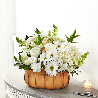 Pure Ivory Basket –  Joyce Florist Of Dallas Inc, Dallas TX
