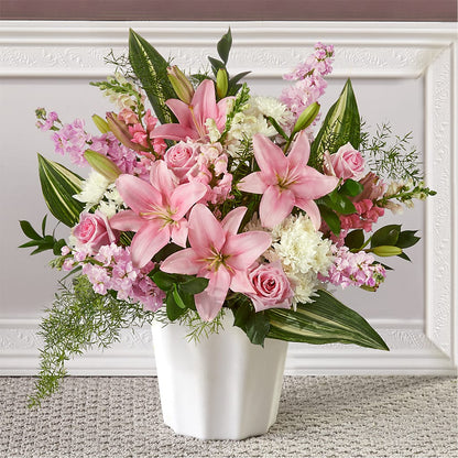 Simply Serene Floor Basket –  Joyce Florist Of Dallas Inc, Dallas TX