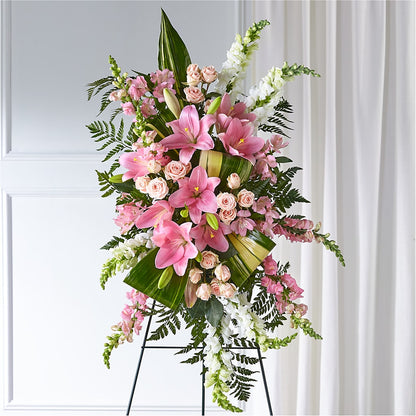 Elegant Embrace Standing Spray –  Joyce Florist Of Dallas Inc, Dallas TX