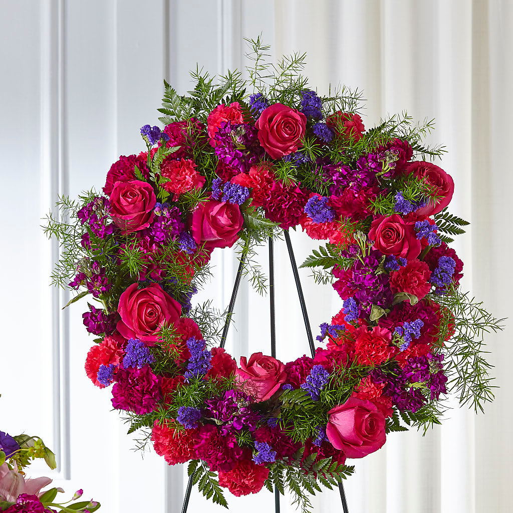 Calming Colors Wreath –  Joyce Florist Of Dallas Inc, Dallas TX