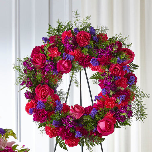 Calming Colors Wreath –  Joyce Florist Of Dallas Inc, Dallas TX