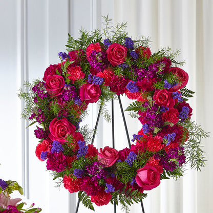 Calming Colors Wreath –  Joyce Florist Of Dallas Inc, Dallas TX