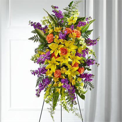 Thoughtful Prayers Standing Spray –  Joyce Florist Of Dallas Inc, Dallas TX