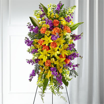 Thoughtful Prayers Standing Spray –  Joyce Florist Of Dallas Inc, Dallas TX