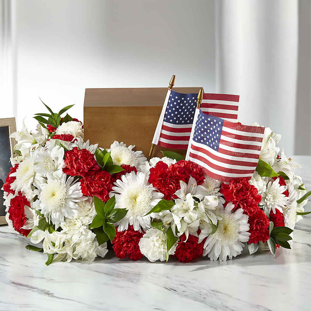 Spirit of Patriotism Cremation Adornment –  Joyce Florist Of Dallas Inc, Dallas TX