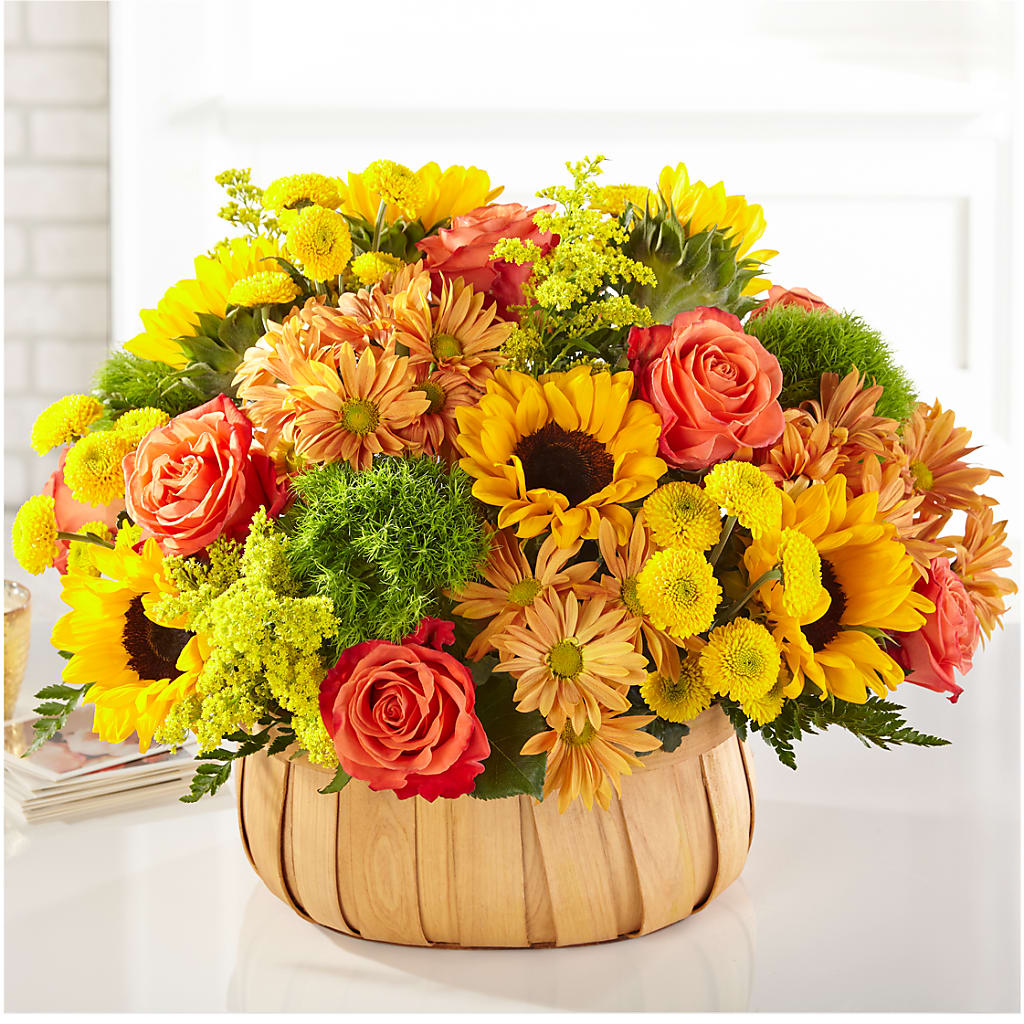 Harvest Sunflower Basket –  Joyce Florist Of Dallas Inc, Dallas TX