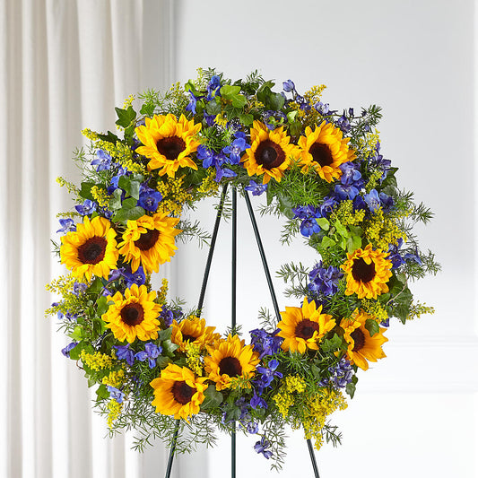 Bright Rays Wreath –  Joyce Florist Of Dallas Inc, Dallas TX