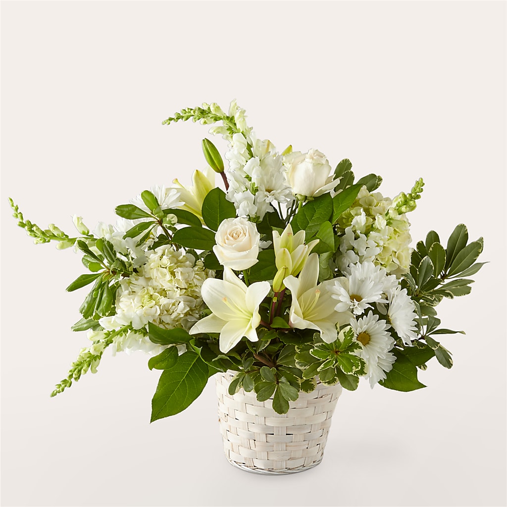 Ivory Elegance Floral Basket –  Joyce Florist Of Dallas Inc, Dallas TX