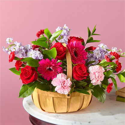 Pink Picnic Basket –  Joyce Florist Of Dallas Inc, Dallas TX