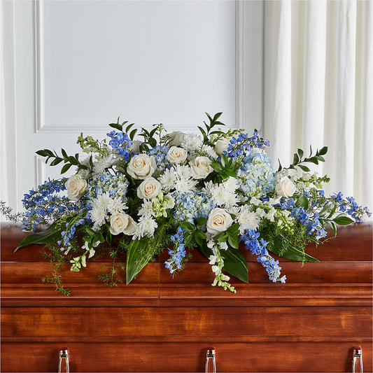 Timeless Essence Casket Spray –  Joyce Florist Of Dallas Inc, Dallas TX