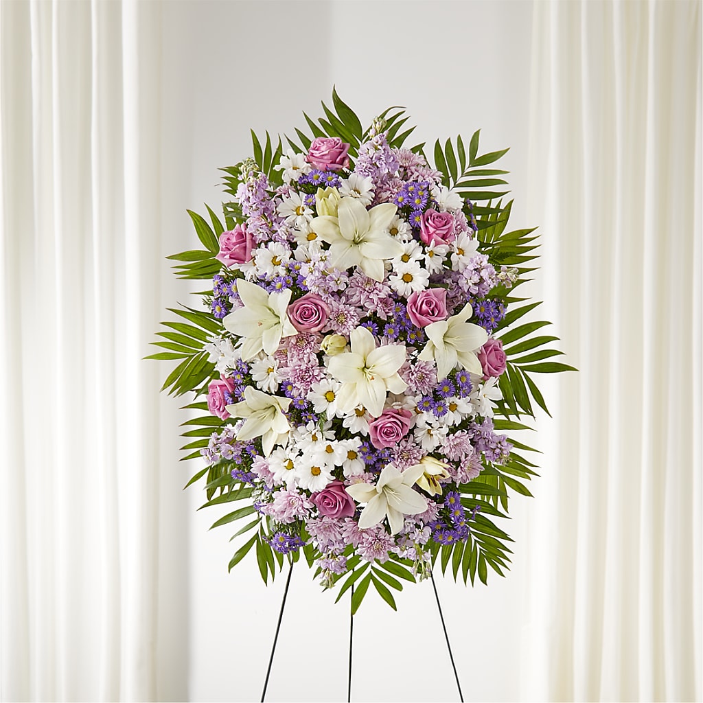 Surrounded by Love Standing Spray –  Joyce Florist Of Dallas Inc, Dallas TX