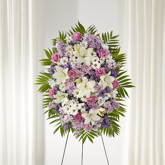 Surrounded by Love Standing Spray –  Joyce Florist Of Dallas Inc, Dallas TX